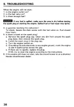 Предварительный просмотр 39 страницы Honda HS521 Owner'S Manual