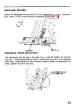 Предварительный просмотр 14 страницы Honda HS522 Owner'S Manual