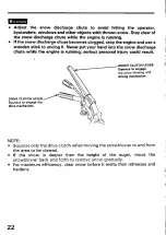 Предварительный просмотр 23 страницы Honda HS522 Owner'S Manual