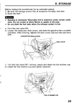 Предварительный просмотр 30 страницы Honda HS522 Owner'S Manual