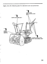 Предварительный просмотр 32 страницы Honda HS522 Owner'S Manual