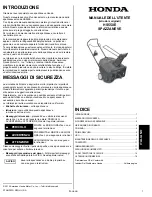 Предварительный просмотр 57 страницы Honda HS550E Owner'S Manual