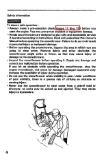 Предварительный просмотр 5 страницы Honda HS621 Owner'S Manual