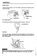 Предварительный просмотр 9 страницы Honda HS621 Owner'S Manual