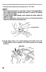 Предварительный просмотр 17 страницы Honda HS621 Owner'S Manual