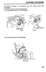 Preview for 22 page of Honda HS621 Owner'S Manual