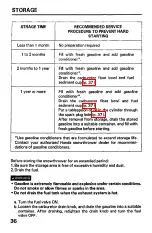 Preview for 37 page of Honda HS621 Owner'S Manual