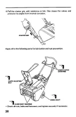 Предварительный просмотр 39 страницы Honda HS621 Owner'S Manual