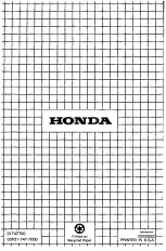 Preview for 44 page of Honda HS621 Owner'S Manual