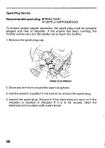 Preview for 38 page of Honda HS622 Owner'S Manual