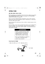 Предварительный просмотр 23 страницы Honda HS724 Owner'S Manual