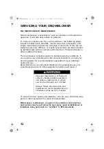 Предварительный просмотр 34 страницы Honda HS724 Owner'S Manual