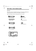 Предварительный просмотр 36 страницы Honda HS724 Owner'S Manual