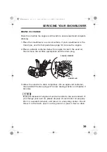 Предварительный просмотр 41 страницы Honda HS724 Owner'S Manual