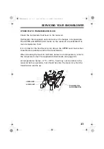 Предварительный просмотр 43 страницы Honda HS724 Owner'S Manual