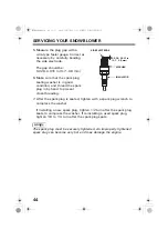 Предварительный просмотр 46 страницы Honda HS724 Owner'S Manual