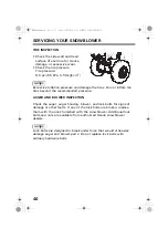 Предварительный просмотр 48 страницы Honda HS724 Owner'S Manual