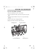 Предварительный просмотр 49 страницы Honda HS724 Owner'S Manual