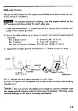 Preview for 14 page of Honda HS828 Owner'S Manual