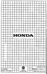 Preview for 50 page of Honda HS828 Owner'S Manual