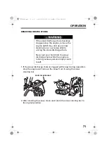 Preview for 73 page of Honda HSM1336i Owner'S Manual