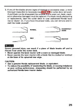 Preview for 27 page of Honda HT4213 Owner'S Manual