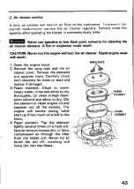 Preview for 45 page of Honda HT4213 Owner'S Manual