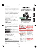 Honda iGX440 Owner'S Manual preview