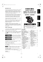 Preview for 1 page of Honda iGX700 Owner'S Manual