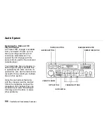 Предварительный просмотр 109 страницы Honda Insight 2000 Owner'S Manual