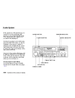 Предварительный просмотр 111 страницы Honda Insight 2000 Owner'S Manual