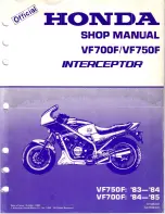 Honda InterceptorVF700F Shop Manual предпросмотр