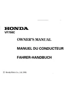 Предварительный просмотр 3 страницы Honda Magna VF750C Owner'S Manual