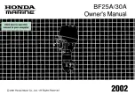 Honda Marine BF25A Owner'S Manual предпросмотр