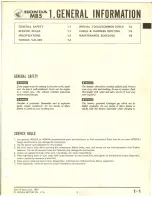 Preview for 5 page of Honda MB5 1982 Shop Manual