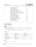 Preview for 54 page of Honda MBX125F Workshop Manual