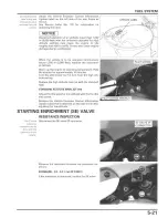 Предварительный просмотр 107 страницы Honda Metropolitan CHF50 Service Manual