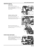 Предварительный просмотр 299 страницы Honda Metropolitan CHF50 Service Manual