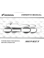 Honda MONKEY Owner'S Manual preview