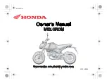 Honda MSX GROM 2020 Owner'S Manual preview