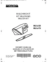 Honda MUL42X Owner'S Manual preview