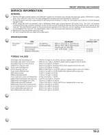 Preview for 461 page of Honda MUV700 big red Service Manual