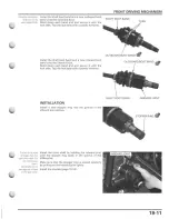 Предварительный просмотр 469 страницы Honda MUV700 big red Service Manual