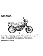 Preview for 3 page of Honda MVX250F Owner'S Manual