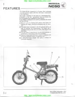 Preview for 6 page of Honda NC 50 EXPRESS Shop Manual