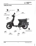 Предварительный просмотр 18 страницы Honda NHSO aeroBO 1983 Shop Manual