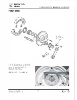 Предварительный просмотр 122 страницы Honda NHSO aeroBO 1983 Shop Manual