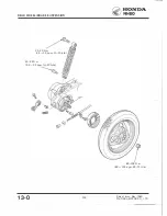 Предварительный просмотр 134 страницы Honda NHSO aeroBO 1983 Shop Manual