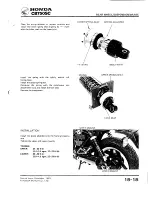 Предварительный просмотр 263 страницы Honda Nighthawk CB750SC 1984 Shop Manual