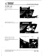 Предварительный просмотр 322 страницы Honda Nighthawk CB750SC 1984 Shop Manual